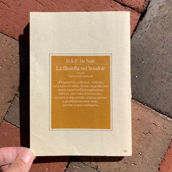 La Filosofia nel Boudoir D.A.F. De Sade Fiction Sexual The Immoral Tutors Sex - Picture 7 of 8
